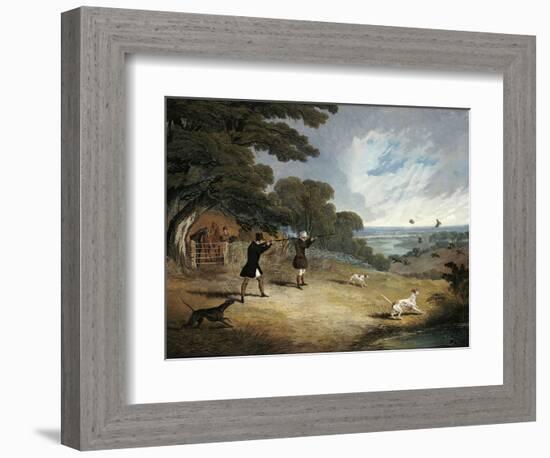 Partridge Shooting at Six Mile Bottom, 1833-John Frederick Herring I-Framed Giclee Print