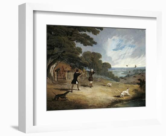 Partridge Shooting at Six Mile Bottom, 1833-John Frederick Herring I-Framed Giclee Print