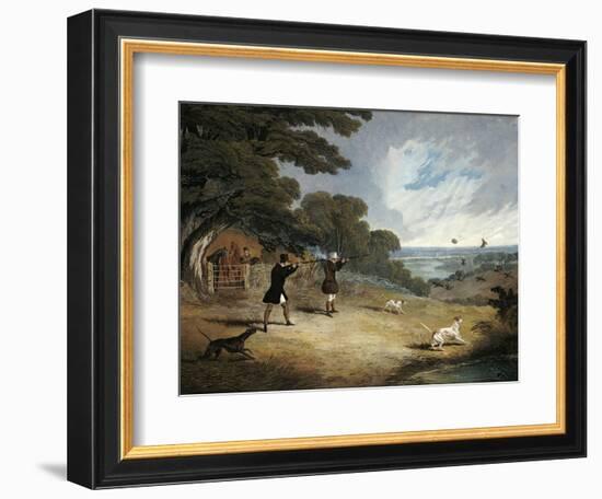 Partridge Shooting at Six Mile Bottom, 1833-John Frederick Herring I-Framed Giclee Print