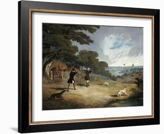 Partridge Shooting at Six Mile Bottom, 1833-John Frederick Herring I-Framed Giclee Print