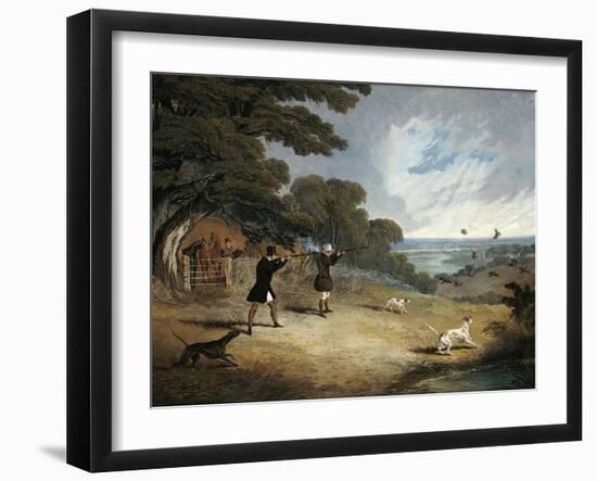 Partridge Shooting at Six Mile Bottom, 1833-John Frederick Herring I-Framed Giclee Print