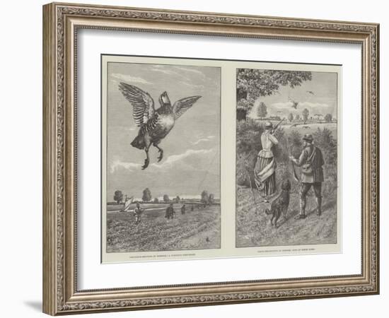 Partridge Shooting in Norfolk-null-Framed Giclee Print