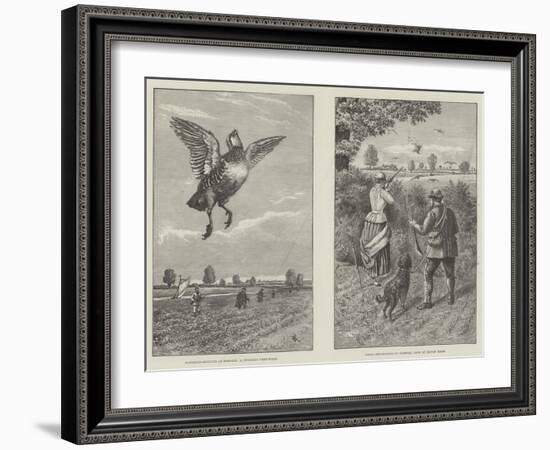 Partridge Shooting in Norfolk-null-Framed Giclee Print