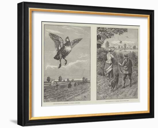 Partridge Shooting in Norfolk-null-Framed Giclee Print