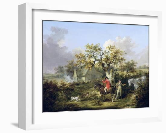 Partridge Shooting-George Morland-Framed Giclee Print