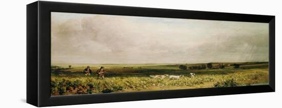 Partridge Shooting-Peter De Wint-Framed Premier Image Canvas