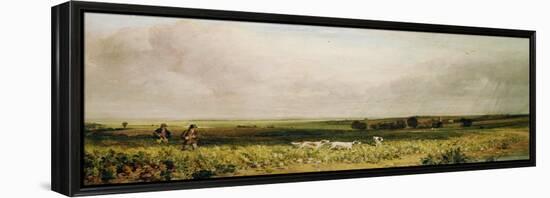 Partridge Shooting-Peter De Wint-Framed Premier Image Canvas