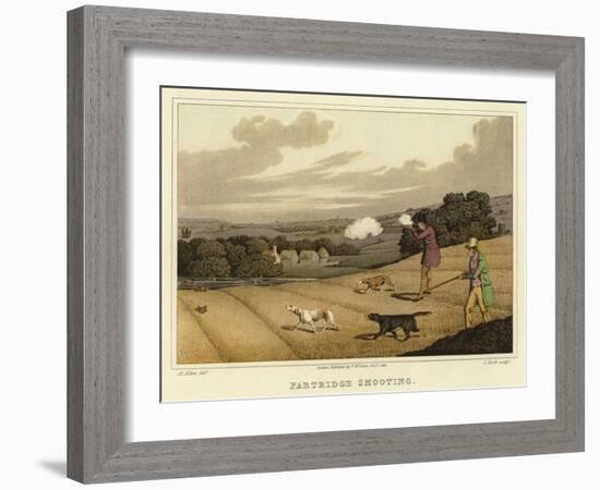 Partridge Shooting-Henry Thomas Alken-Framed Giclee Print