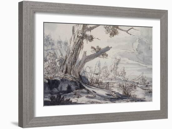 Partridges and Snipe, 17Th Century (Drawing)-Francis Barlow-Framed Giclee Print