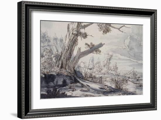 Partridges and Snipe, 17Th Century (Drawing)-Francis Barlow-Framed Giclee Print