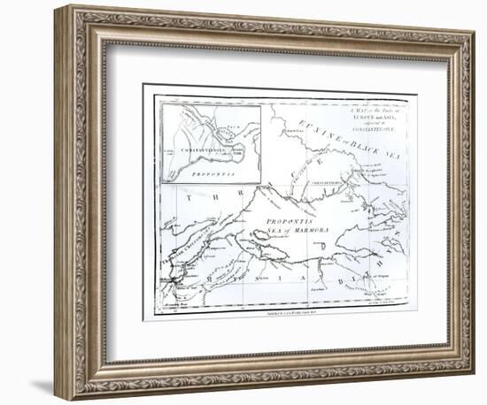 Parts of Europe and Asia Adjacent to Constantinople, c.1808-null-Framed Giclee Print