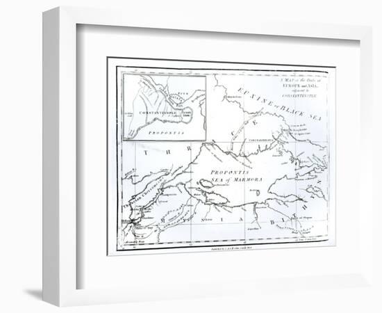 Parts of Europe and Asia Adjacent to Constantinople, c.1808-null-Framed Giclee Print