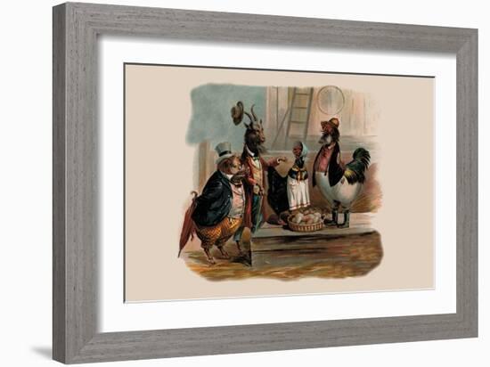 Party Animals-null-Framed Art Print