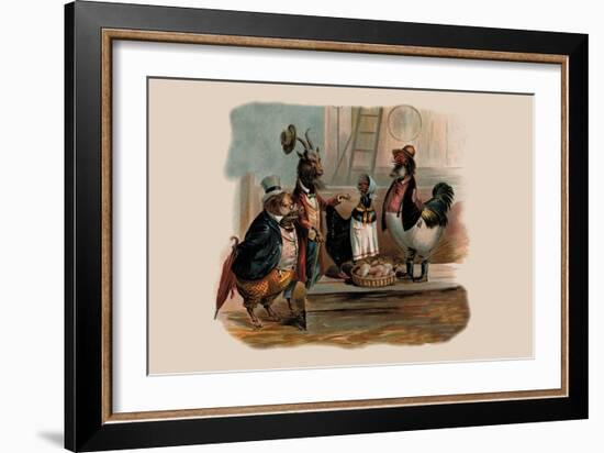 Party Animals-null-Framed Art Print