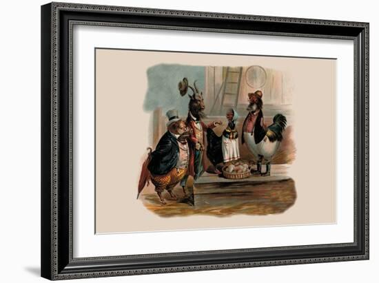 Party Animals-null-Framed Art Print