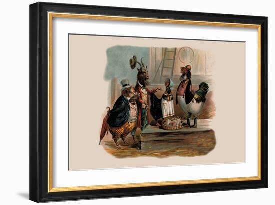 Party Animals-null-Framed Art Print