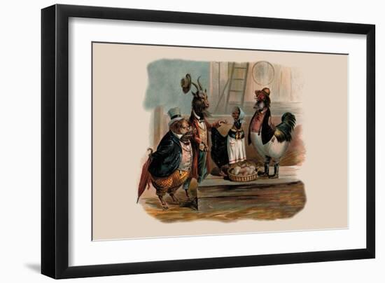 Party Animals-null-Framed Premium Giclee Print