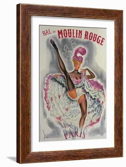 Party at the Moulin Rouge-French School-Framed Giclee Print