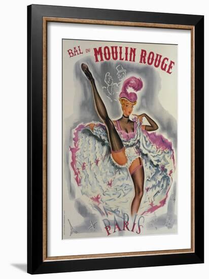 Party at the Moulin Rouge-French School-Framed Giclee Print