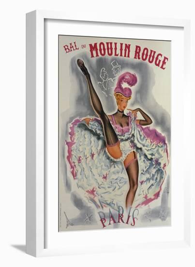 Party at the Moulin Rouge-French School-Framed Giclee Print
