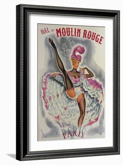 Party at the Moulin Rouge-French School-Framed Giclee Print