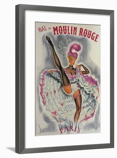 Party at the Moulin Rouge-French School-Framed Giclee Print