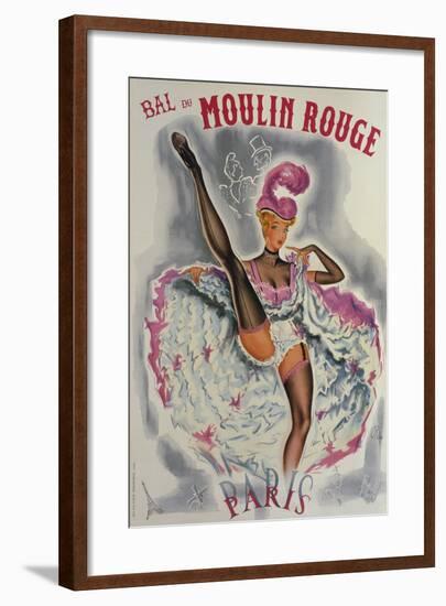 Party at the Moulin Rouge-French School-Framed Giclee Print