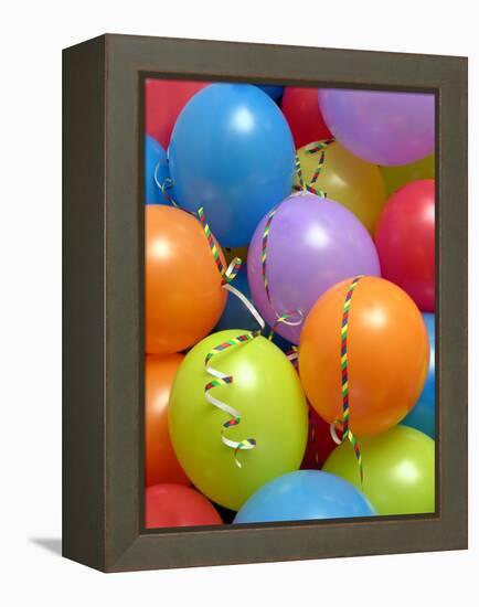 Party Balloons And Streamers-Tony Craddock-Framed Premier Image Canvas