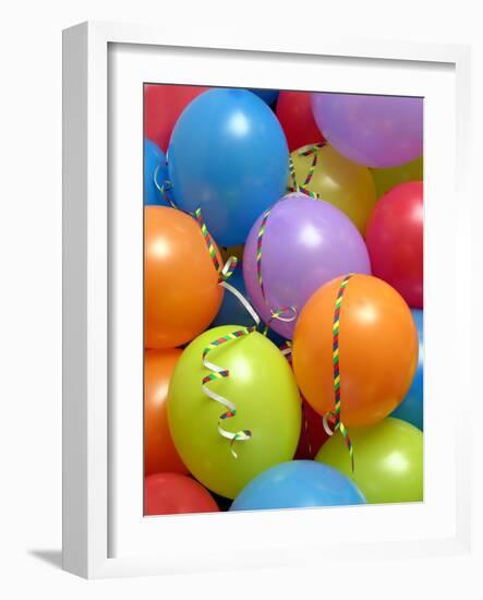 Party Balloons And Streamers-Tony Craddock-Framed Photographic Print