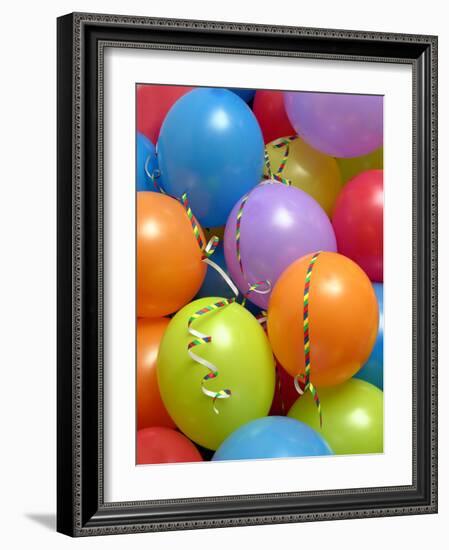 Party Balloons And Streamers-Tony Craddock-Framed Photographic Print