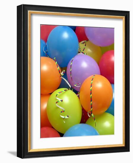 Party Balloons And Streamers-Tony Craddock-Framed Photographic Print