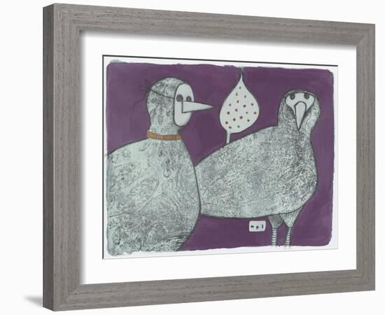 Party Birds, Incognito 11-Maria Pietri Lalor-Framed Giclee Print