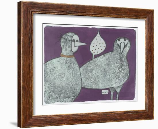 Party Birds, Incognito 11-Maria Pietri Lalor-Framed Giclee Print