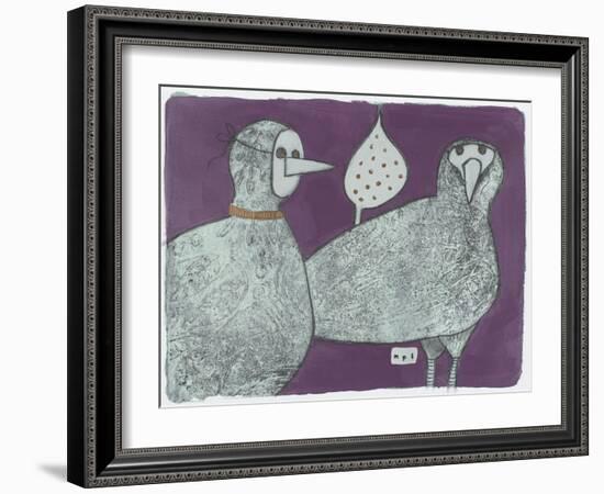 Party Birds, Incognito 11-Maria Pietri Lalor-Framed Giclee Print