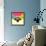 Party Buffalo in Glasses-Lisa Kroll-Framed Stretched Canvas displayed on a wall