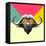 Party Buffalo in Glasses-Lisa Kroll-Framed Stretched Canvas