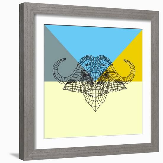 Party Buffalo Mesh-NaxArt-Framed Art Print