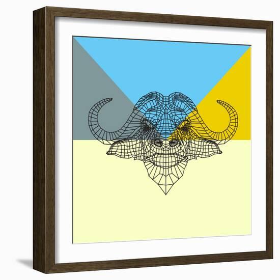 Party Buffalo Mesh-NaxArt-Framed Art Print