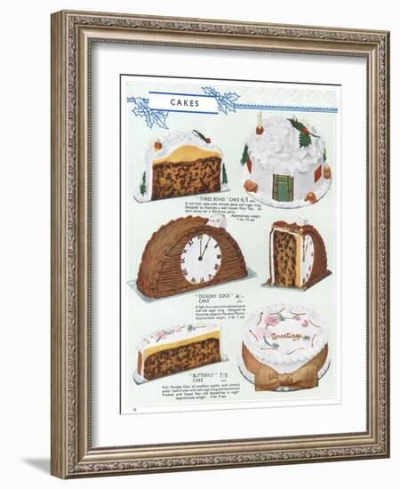 Party Cakes, 1937-null-Framed Art Print