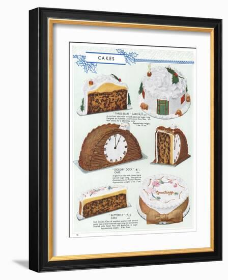 Party Cakes, 1937-null-Framed Art Print