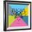 Party Elephant Polygon 2-Lisa Kroll-Framed Art Print