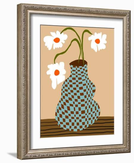 Party Floral Pottery-Miho Art Studio-Framed Photographic Print