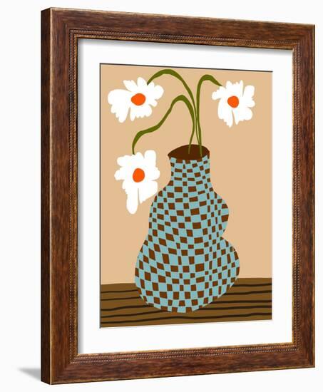 Party Floral Pottery-Miho Art Studio-Framed Photographic Print