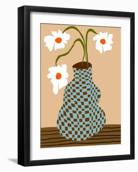 Party Floral Pottery-Miho Art Studio-Framed Photographic Print