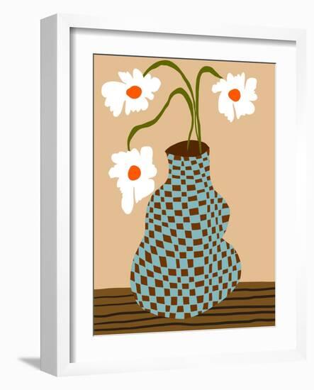 Party Floral Pottery-Miho Art Studio-Framed Photographic Print