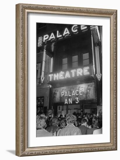 Party for Third Anniversary of the Nightclub "Le Palace in Paris", Paris, France, April 1981-null-Framed Photo