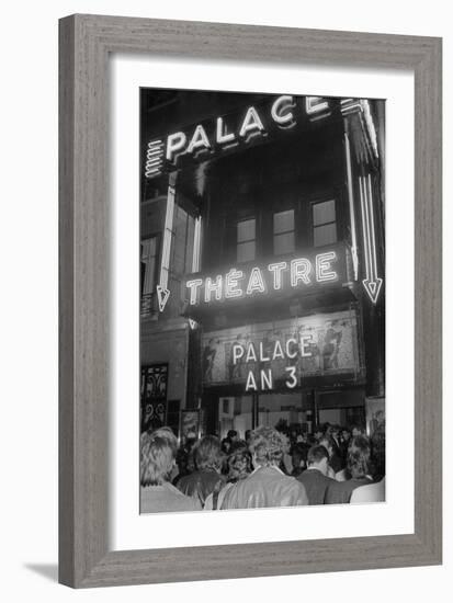 Party for Third Anniversary of the Nightclub "Le Palace in Paris", Paris, France, April 1981-null-Framed Photo