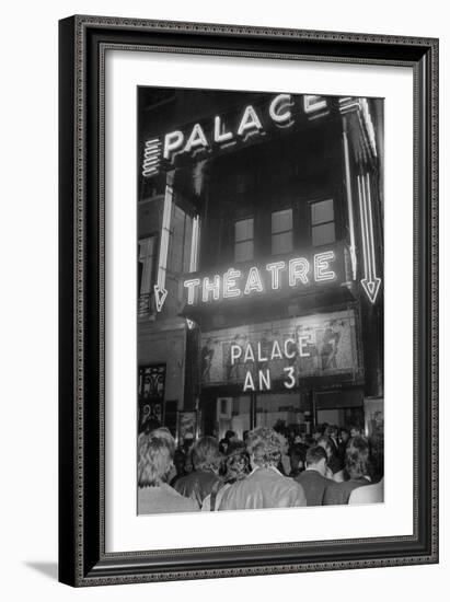 Party for Third Anniversary of the Nightclub "Le Palace in Paris", Paris, France, April 1981-null-Framed Photo