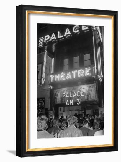 Party for Third Anniversary of the Nightclub "Le Palace in Paris", Paris, France, April 1981-null-Framed Photo