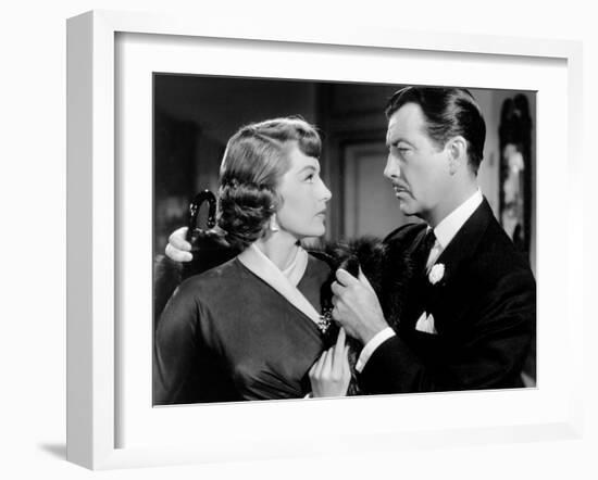 Party Girl, from Left, Cyd Charisse, Robert Taylor, 1958-null-Framed Photo